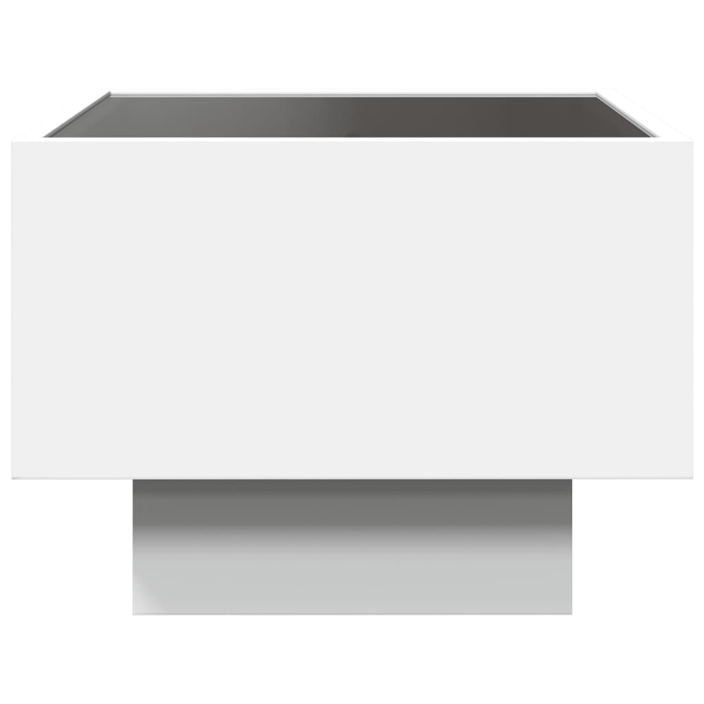 vidaXL Noptieră cu LED infinity, alb, 40x40x30 cm vidaXL Noptieră cu LED infinity, alb, 40x40x30 cm