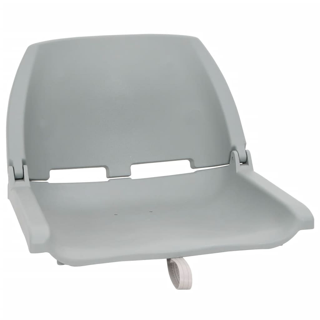 vidaXL Set scaun pliabil, 2 piese, fără pernă, gri, 48x51x41 cm vidaXL Set scaun pliabil, 2 piese, fără pernă, gri, 48x51x41 cm