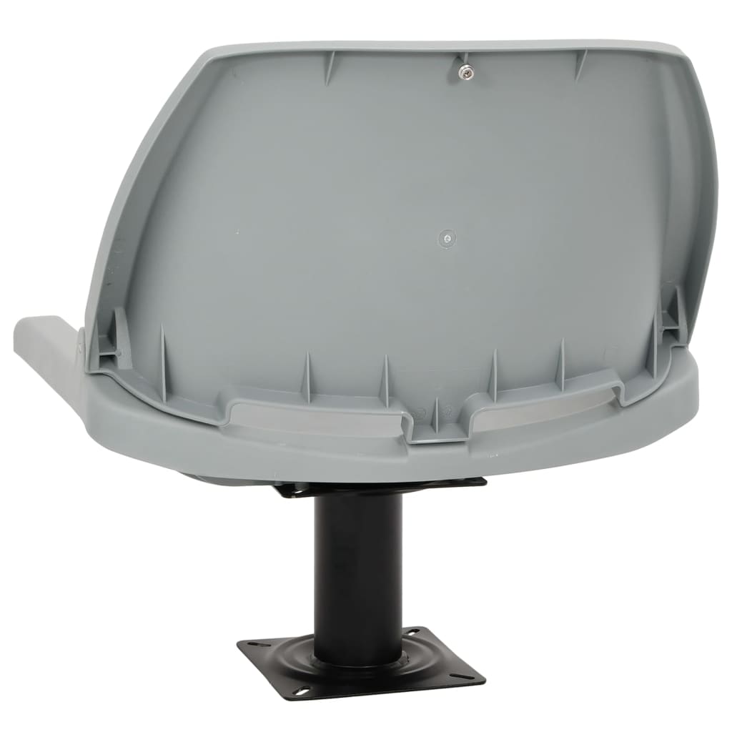 vidaXL Set scaun pliabil, 2 piese, fără pernă, gri, 48x51x41 cm vidaXL Set scaun pliabil, 2 piese, fără pernă, gri, 48x51x41 cm