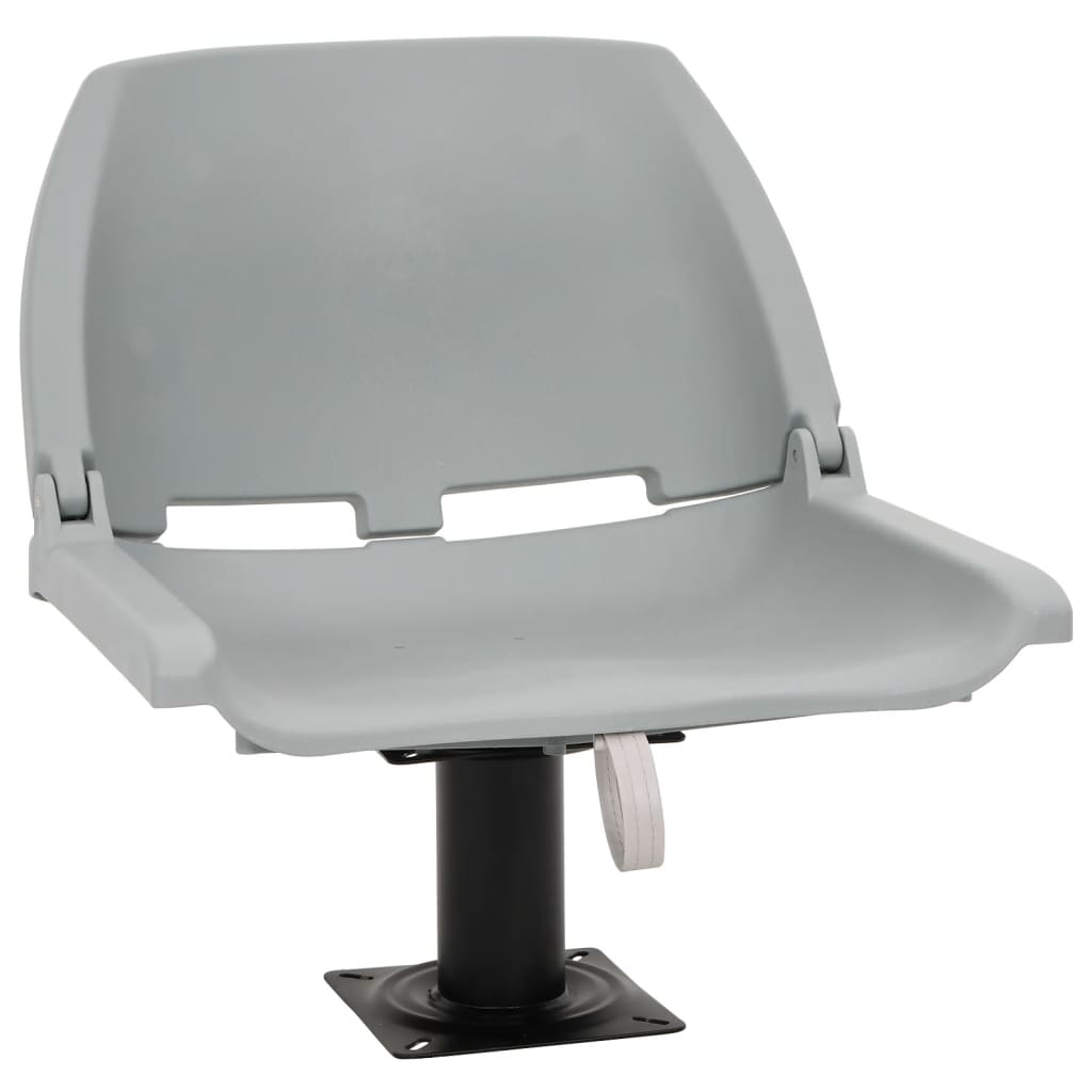 vidaXL Set scaun pliabil, 4 piese, fără pernă, gri, 48x51x41 cm vidaXL Set scaun pliabil, 4 piese, fără pernă, gri, 48x51x41 cm