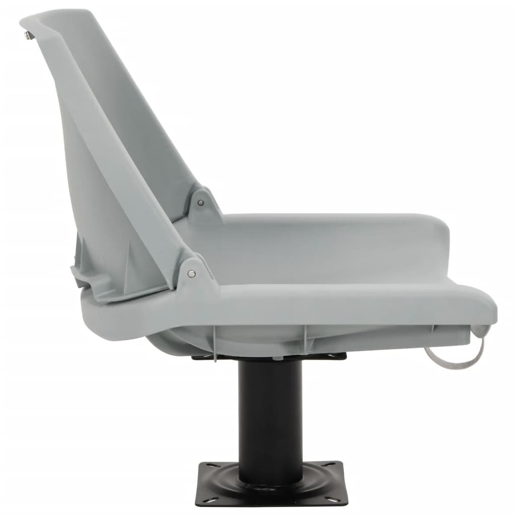 vidaXL Set scaun pliabil, 4 piese, fără pernă, gri, 48x51x41 cm vidaXL Set scaun pliabil, 4 piese, fără pernă, gri, 48x51x41 cm