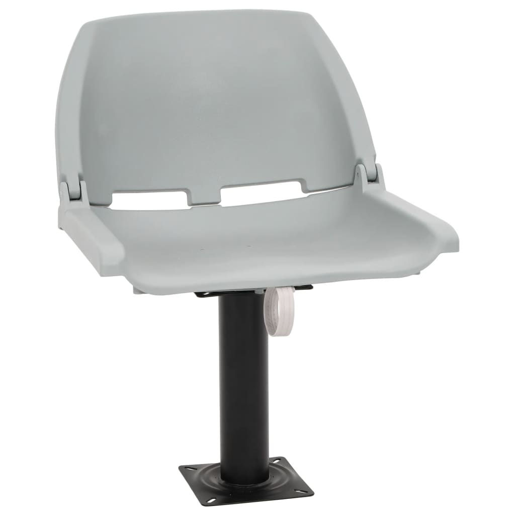 vidaXL Set scaun pliabil, 4 piese, fără pernă, gri, 48x51x41 cm vidaXL Set scaun pliabil, 4 piese, fără pernă, gri, 48x51x41 cm