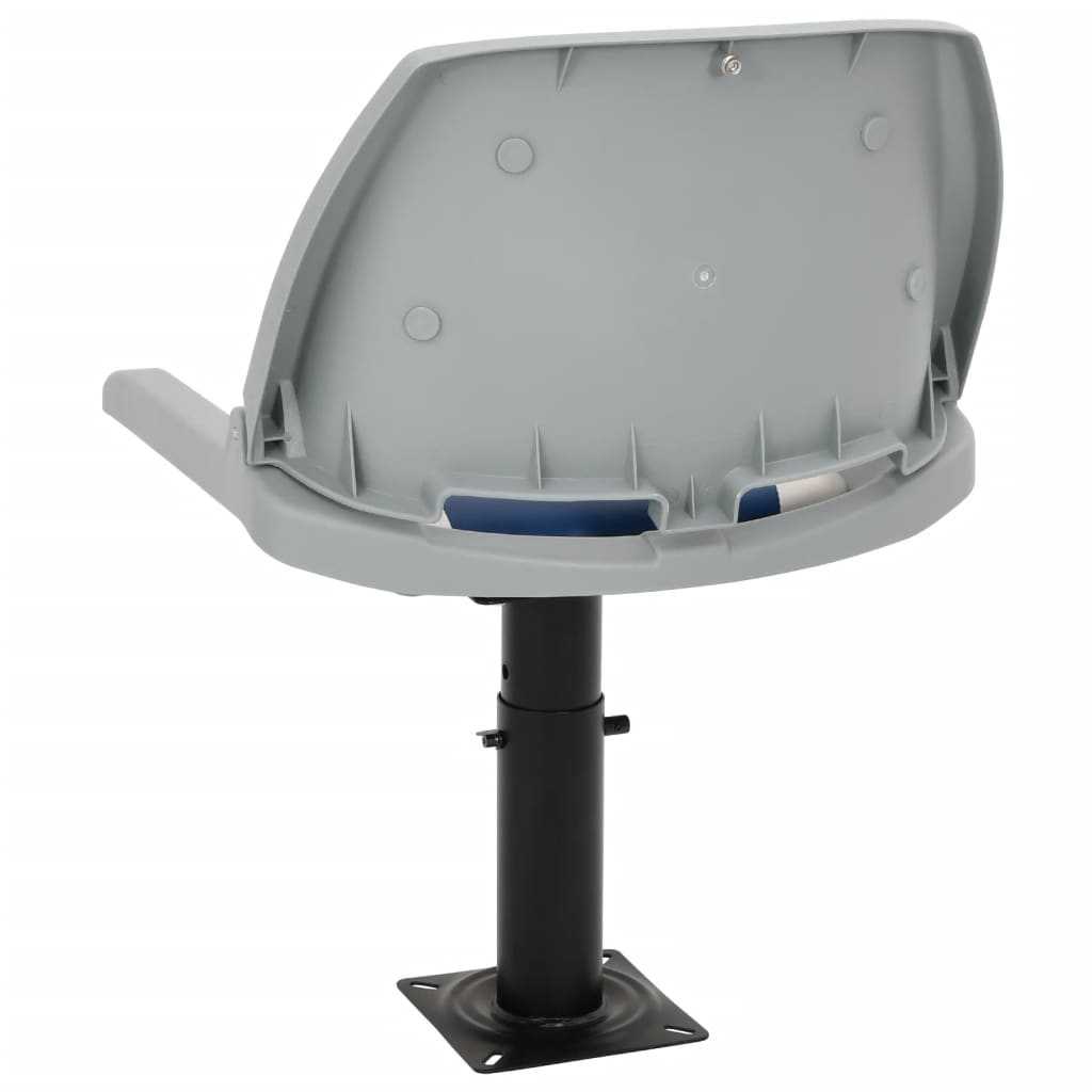 vidaXL Set scaun pliabil pentru barcă, albastru și alb, 48x51x41 cm