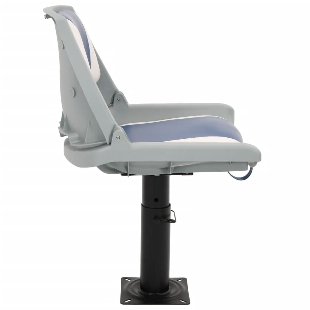 vidaXL Set scaun pliabil pentru barcă, albastru și alb, 48x51x41 cm vidaXL Set scaun pliabil pentru barcă, albastru și alb, 48x51x41 cm