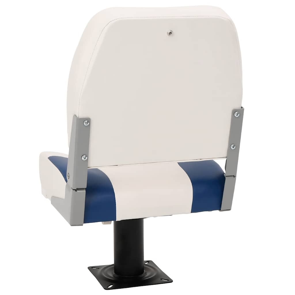 vidaXL Set scaun pliabil pentru barcă, albastru și alb, 48x51x41 cm vidaXL Set scaun pliabil pentru barcă, albastru și alb, 48x51x41 cm