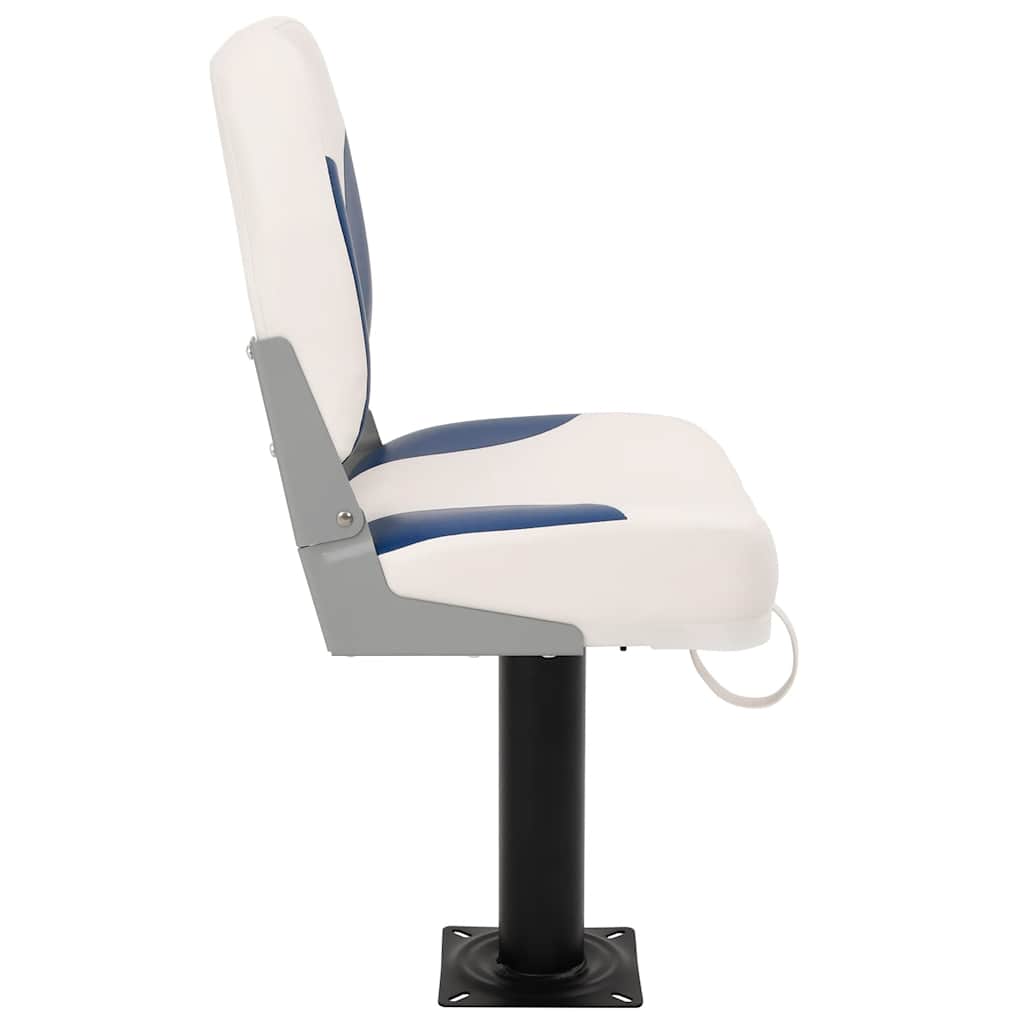 vidaXL Set scaun pliabil pentru barcă, albastru și alb, 41x36x48 cm vidaXL Set scaun pliabil pentru barcă, albastru și alb, 41x36x48 cm