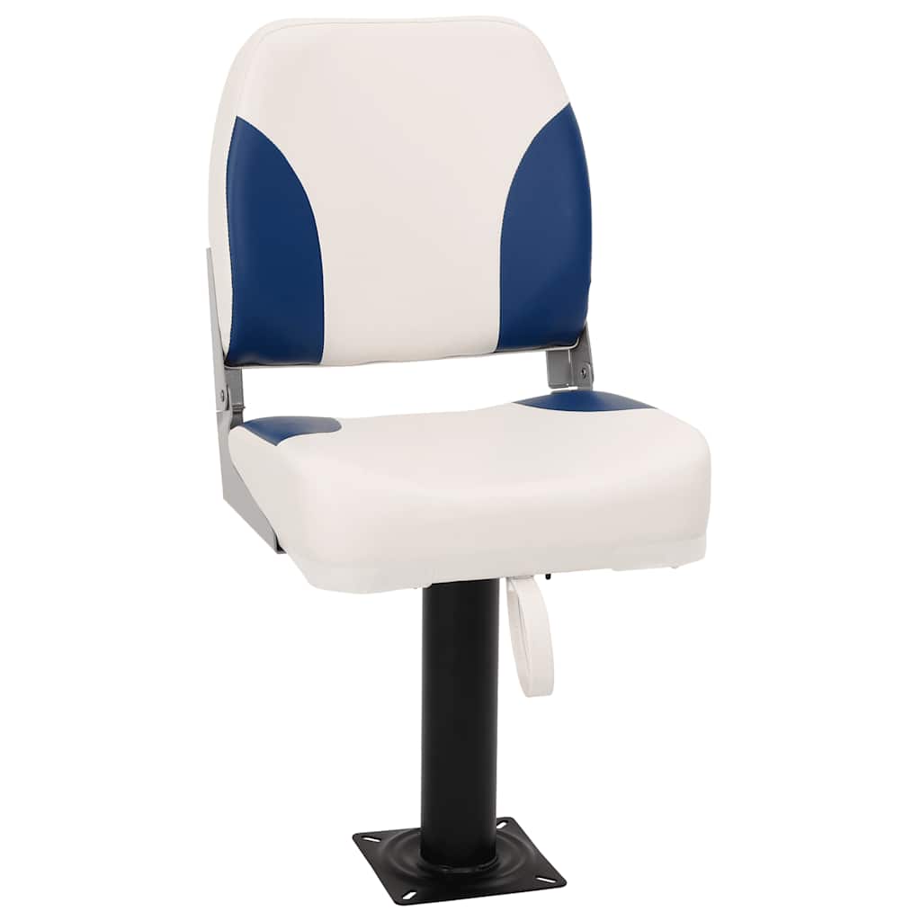 vidaXL Set scaun pliabil pentru barcă, albastru și alb, 41x36x48 cm vidaXL Set scaun pliabil pentru barcă, albastru și alb, 41x36x48 cm