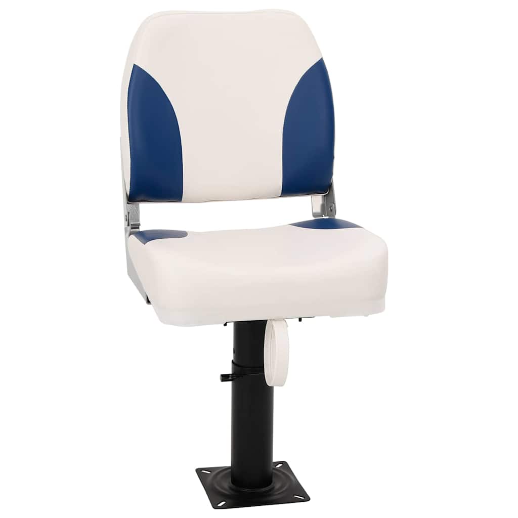 vidaXL Set scaun pliabil pentru barcă, albastru și alb, 41x36x48 cm vidaXL Set scaun pliabil pentru barcă, albastru și alb, 41x36x48 cm