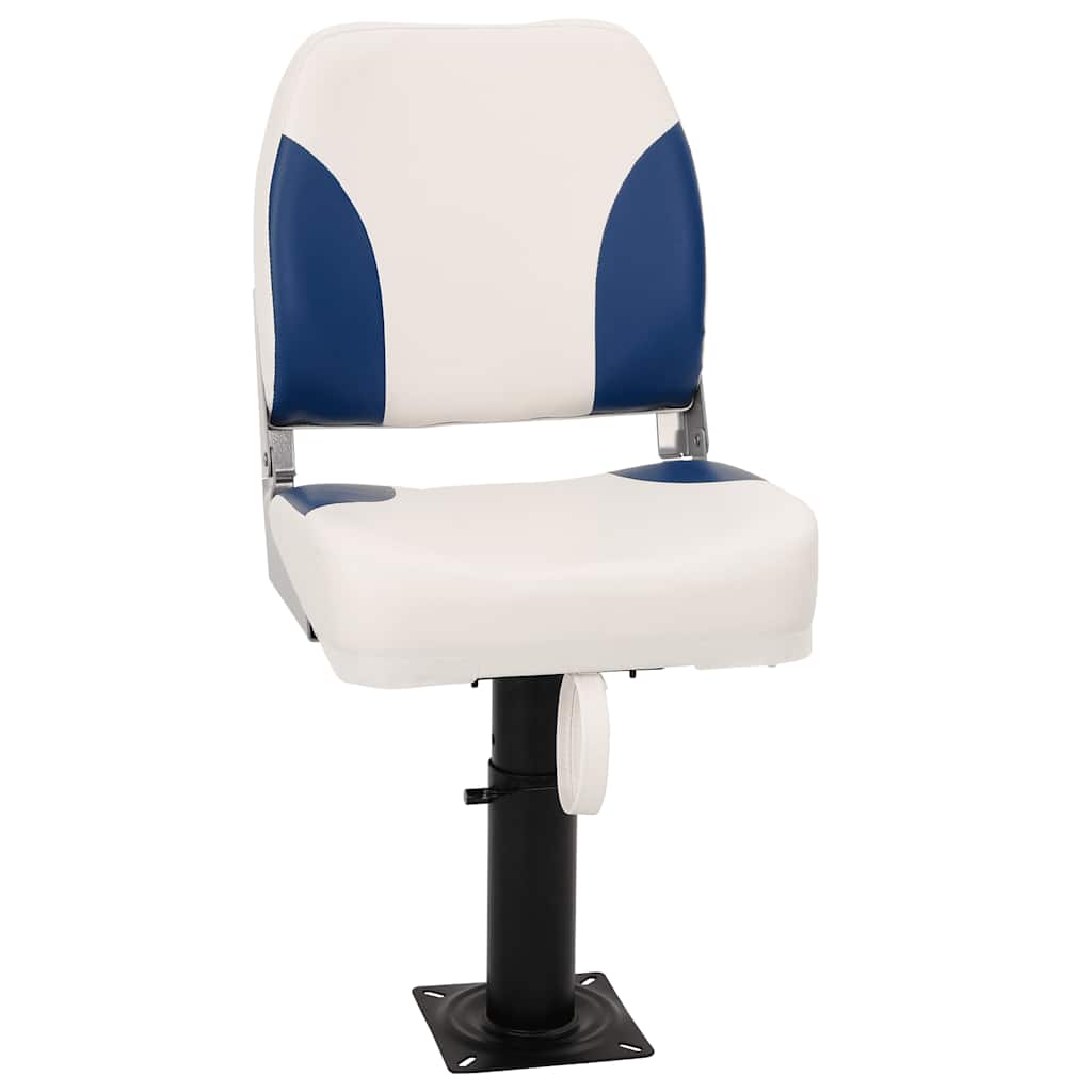 vidaXL Set scaun pliabil pentru barcă, albastru și alb, 41x36x48 cm vidaXL Set scaun pliabil pentru barcă, albastru și alb, 41x36x48 cm