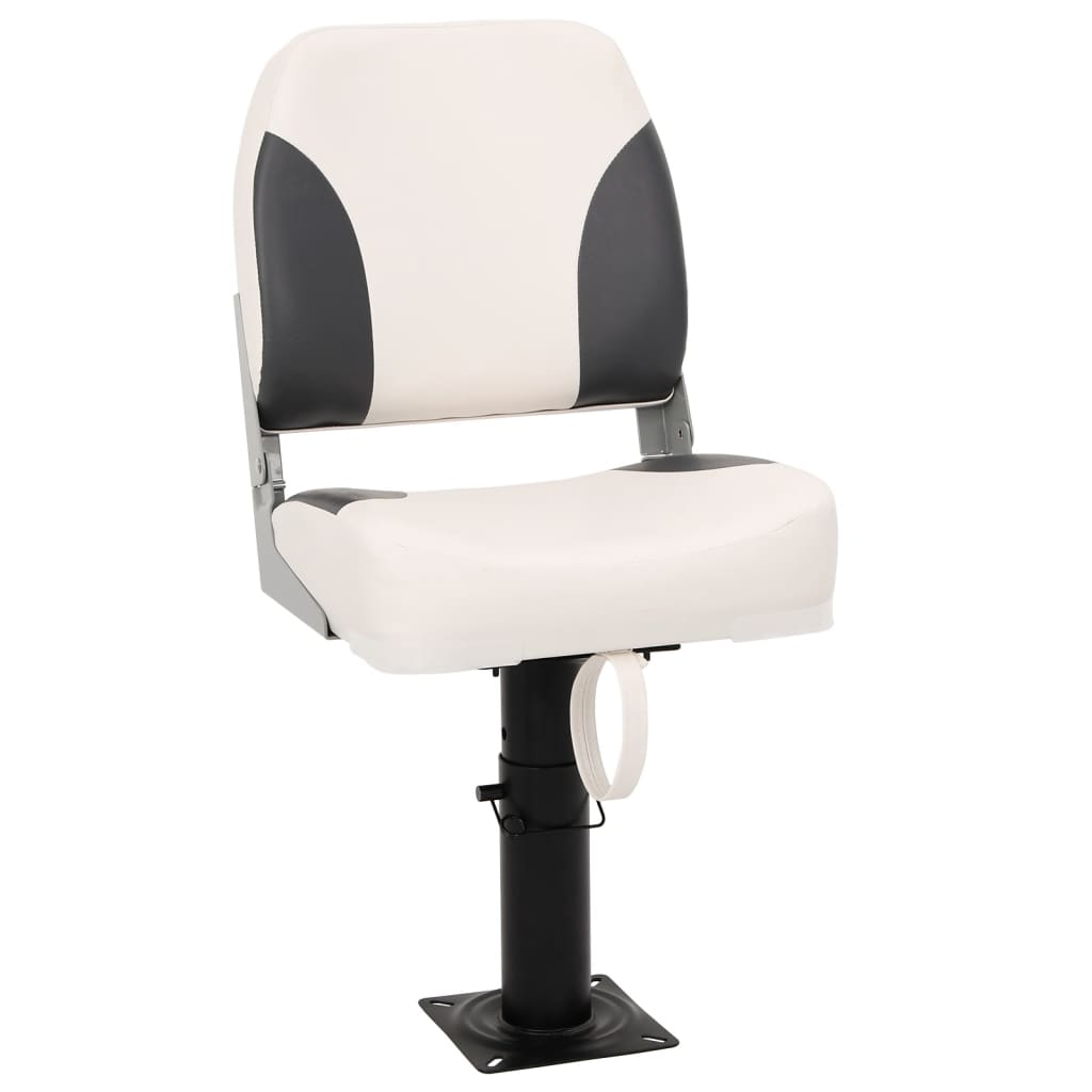 vidaXL Set scaun pliabil de barcă, 2 piese, spătar mic/centură fixare vidaXL Set scaun pliabil de barcă, 2 piese, spătar mic/centură fixare