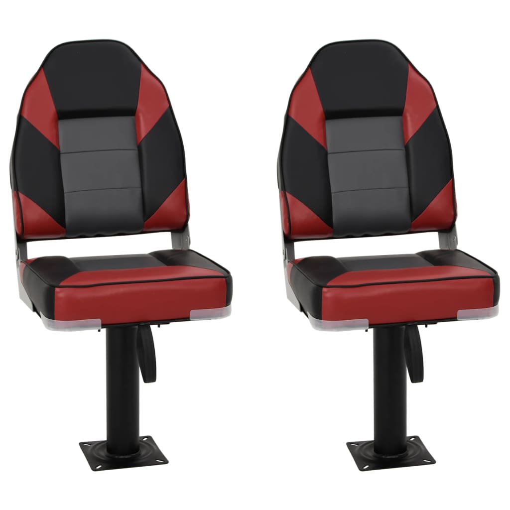 vidaXL Set cu scaun pentru barcă, pliabil, 4 piese, spătar înalt vidaXL Set cu scaun pentru barcă, pliabil, 4 piese, spătar înalt