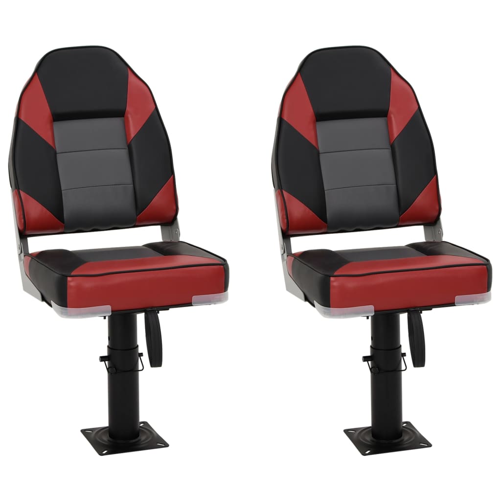 vidaXL Set cu scaun pentru barcă, pliabil, 4 piese, spătar înalt vidaXL Set cu scaun pentru barcă, pliabil, 4 piese, spătar înalt