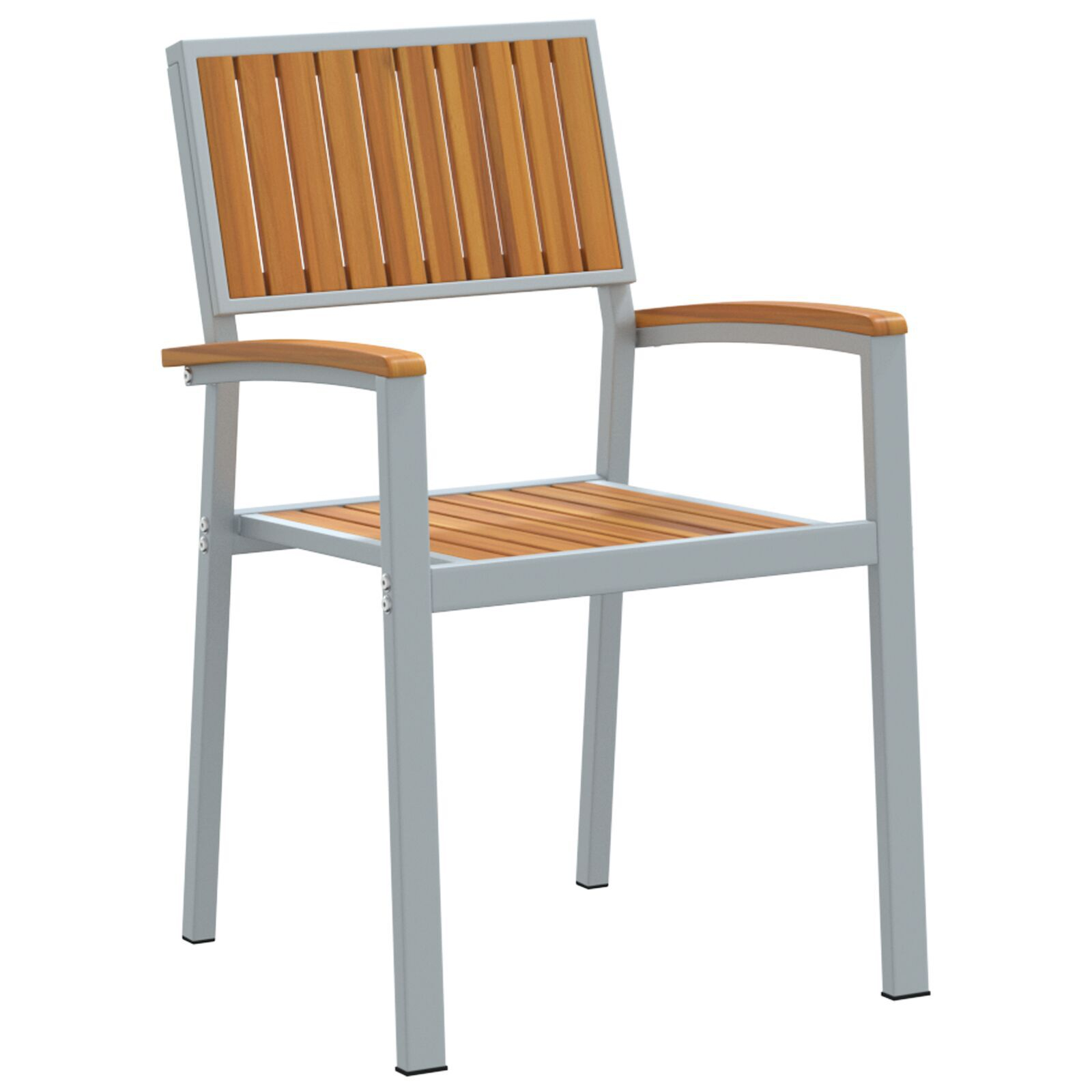 vidaXL Set de dining pentru grădină 7 piese din lemn solid de acacia și metal vidaXL Set de dining pentru grădină 7 piese din lemn solid de acacia și metal