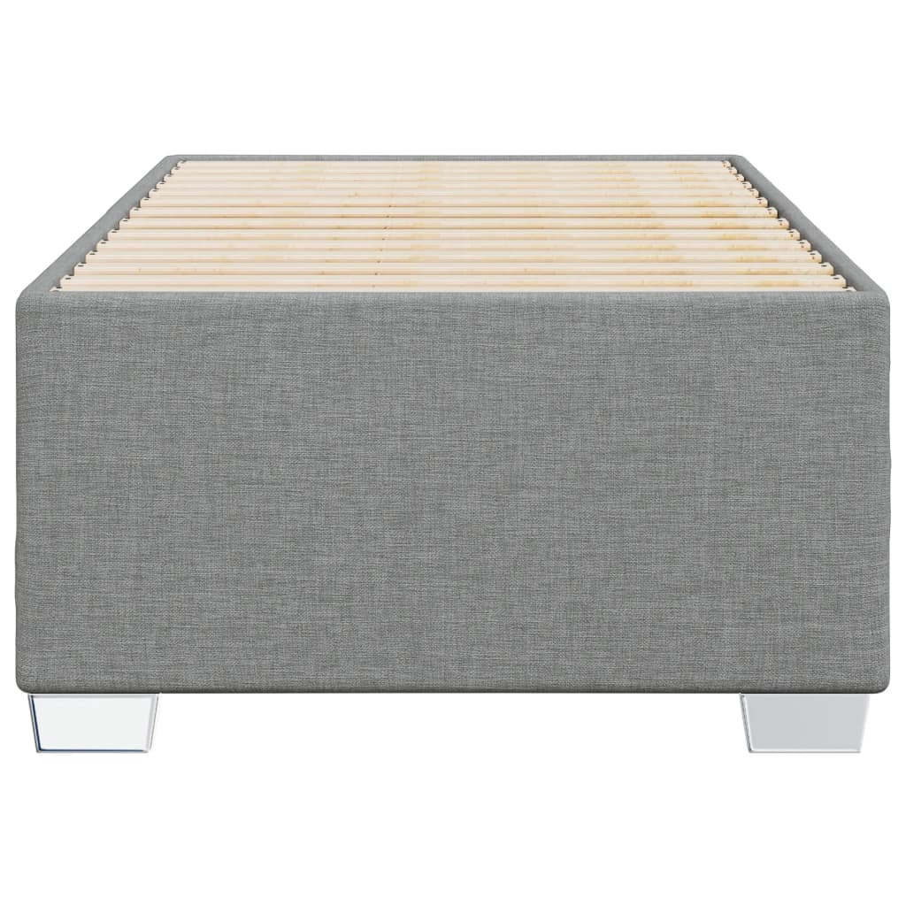 vidaXL Cadru de pat fără saltea, gri deschis, 80x200 cm, textil