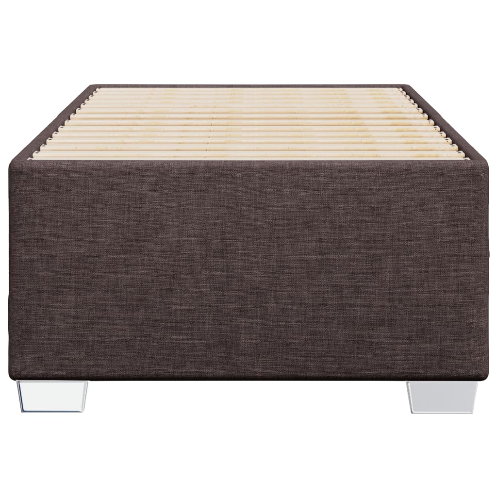 vidaXL Cadru de pat fără saltea, maro închis, 80x200 cm, textil vidaXL Cadru de pat fără saltea, maro închis, 80x200 cm, textil