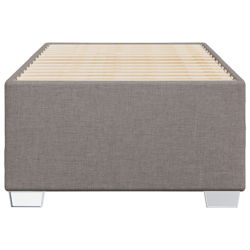 vidaXL Cadru de pat fără saltea Taupe 80x200 cm țesătură