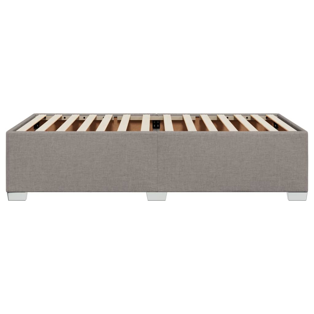 vidaXL Cadru de pat fără saltea Taupe 80x200 cm țesătură