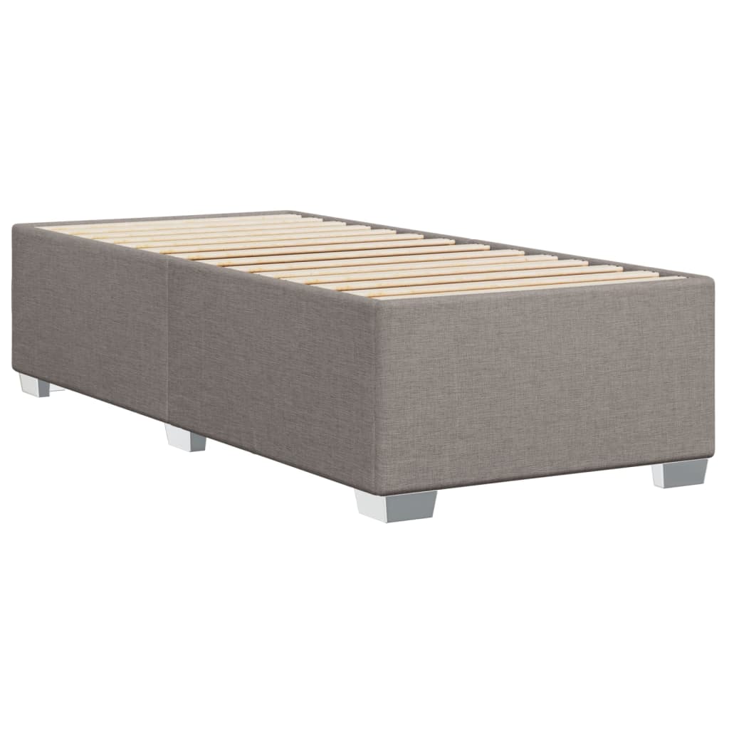 vidaXL Cadru de pat fără saltea Taupe 80x200 cm țesătură