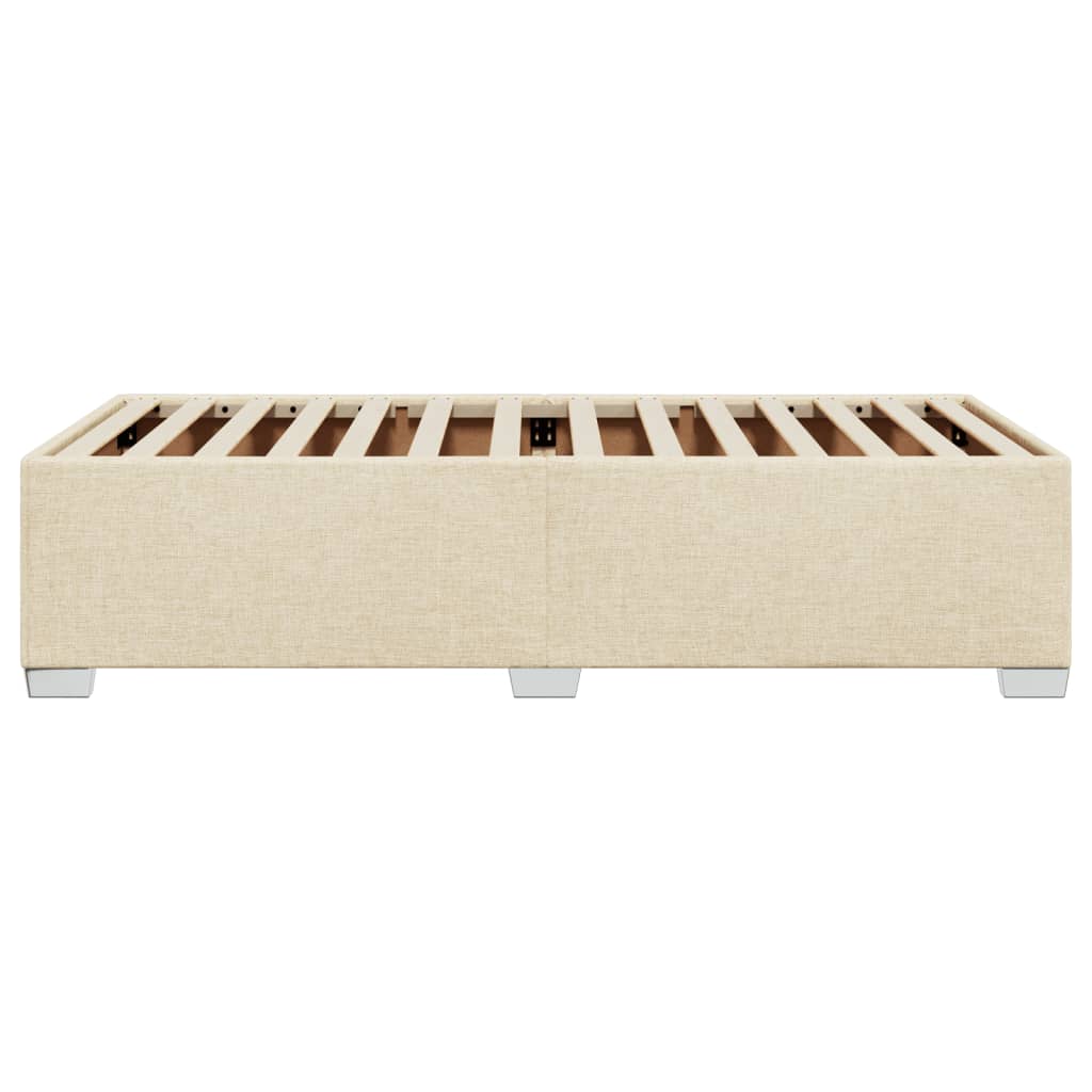 vidaXL Cadru de pat fără saltea cremă 80x200 cm țesătură