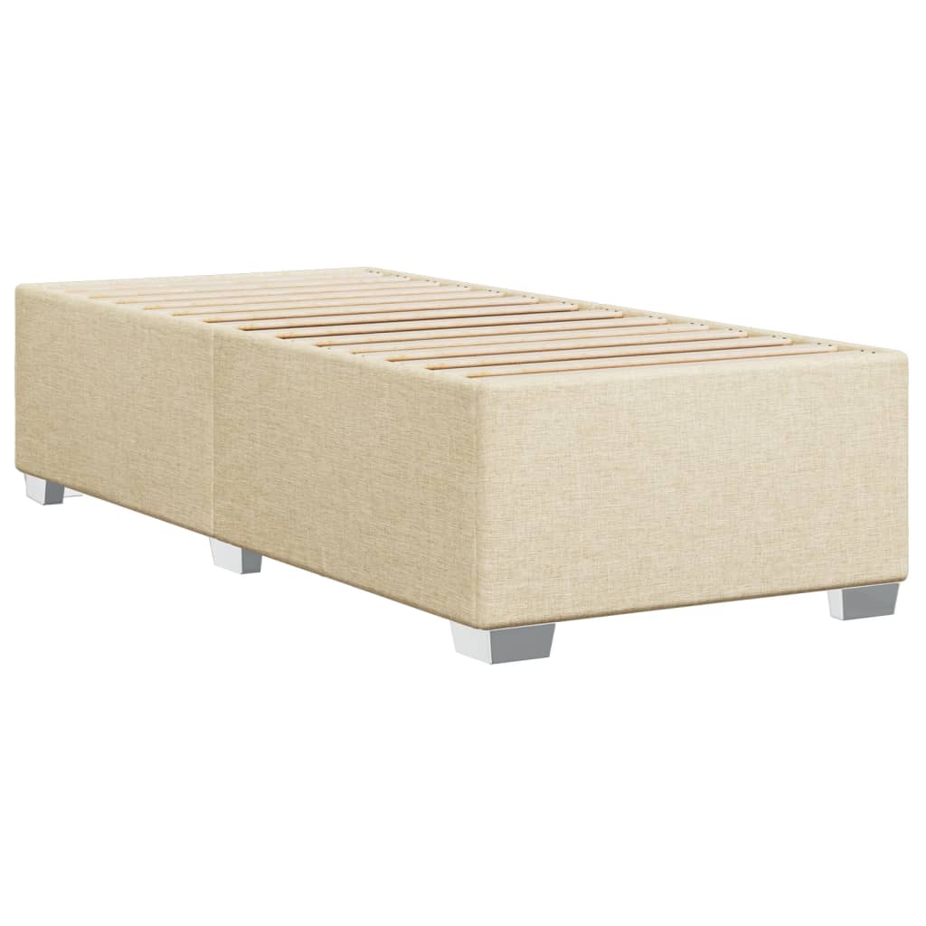 vidaXL Cadru de pat fără saltea cremă 80x200 cm țesătură