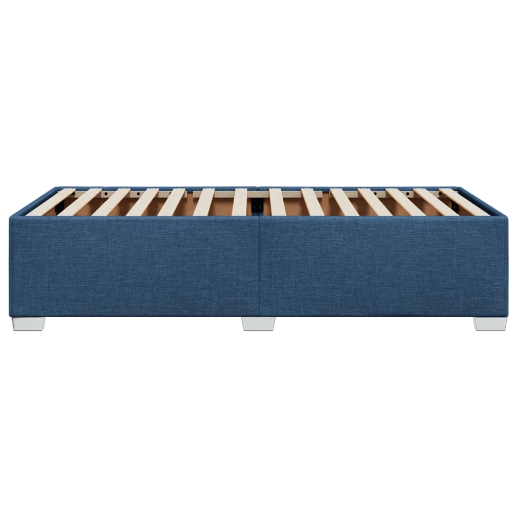 vidaXL Cadru de pat fără saltea țesătură albastră 80x200 cm