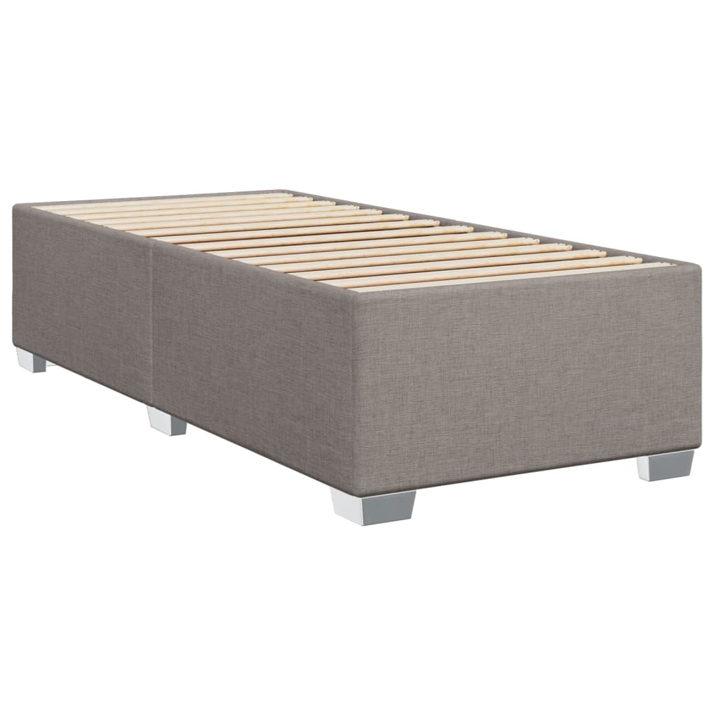 vidaXL Cadru de pat fără saltea Taupe 90x190 cm Stofa