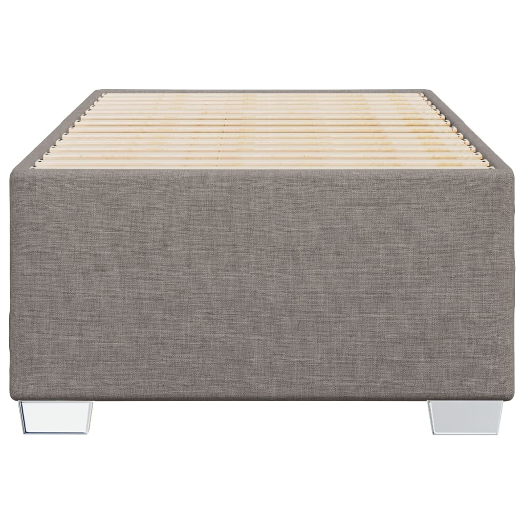 vidaXL Cadru de pat fără saltea Taupe 90x190 cm Stofa