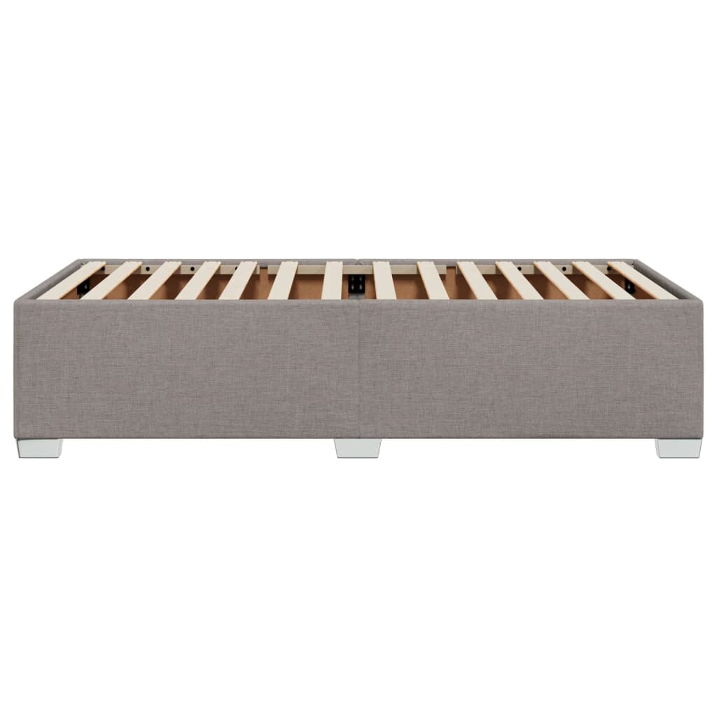 vidaXL Cadru de pat fără saltea Taupe 90x190 cm Stofa