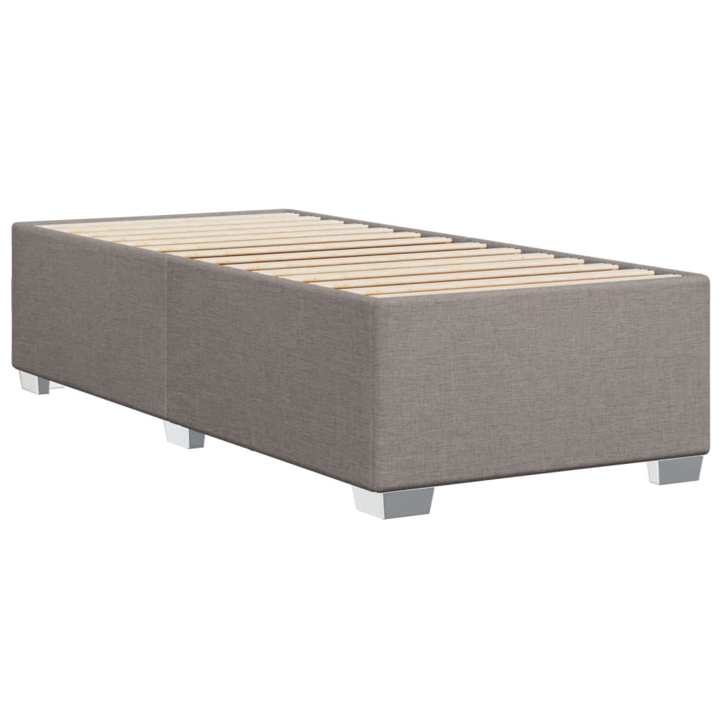 vidaXL Cadru de pat fără saltea Taupe 90x190 cm Stofa