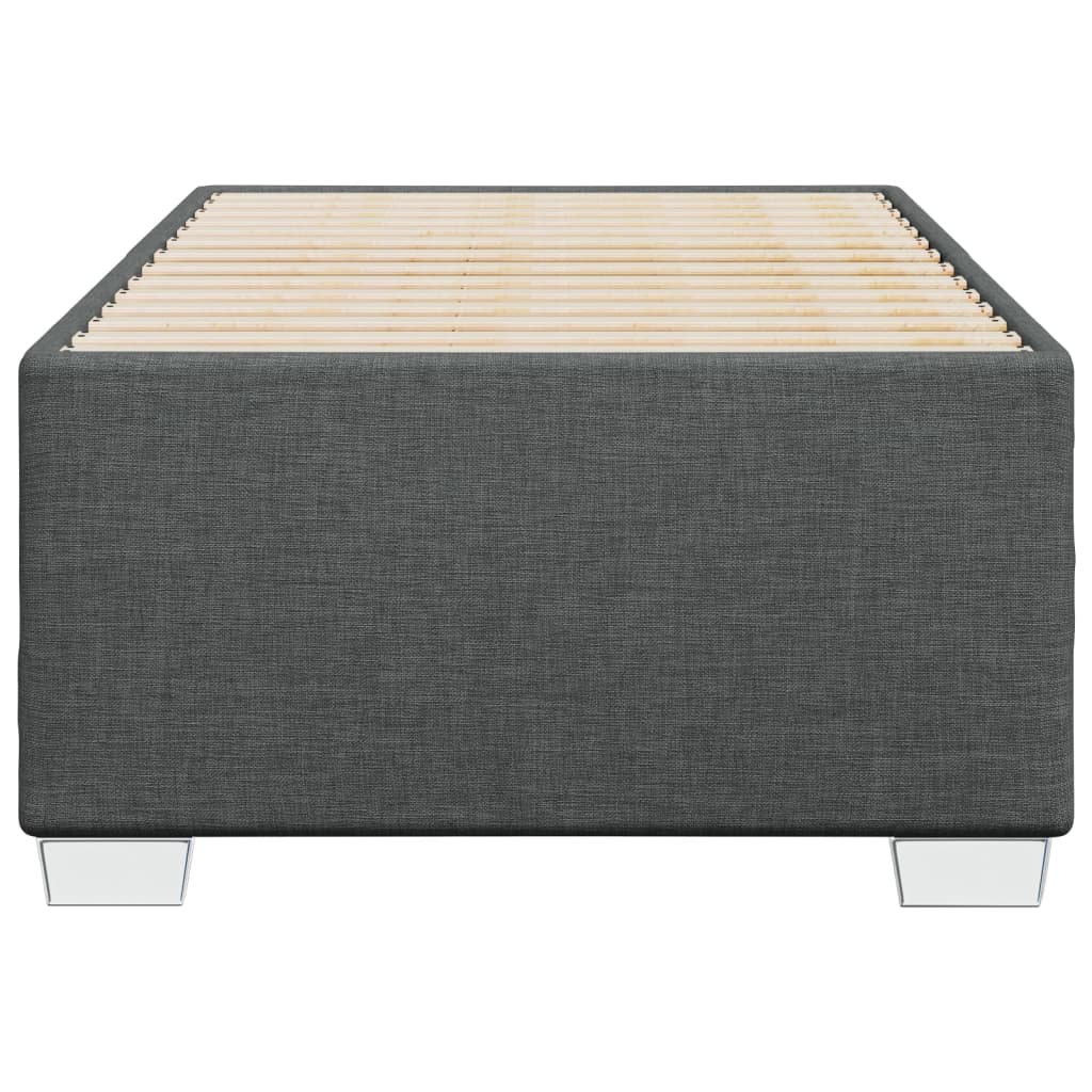 vidaXL Cadru de pat fără saltea, gri închis, 90x200 cm, textil vidaXL Cadru de pat fără saltea, gri închis, 90x200 cm, textil