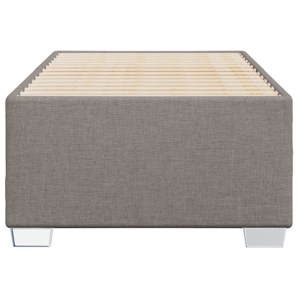 vidaXL Cadru de pat fără saltea Taupe 90x200 cm țesătură