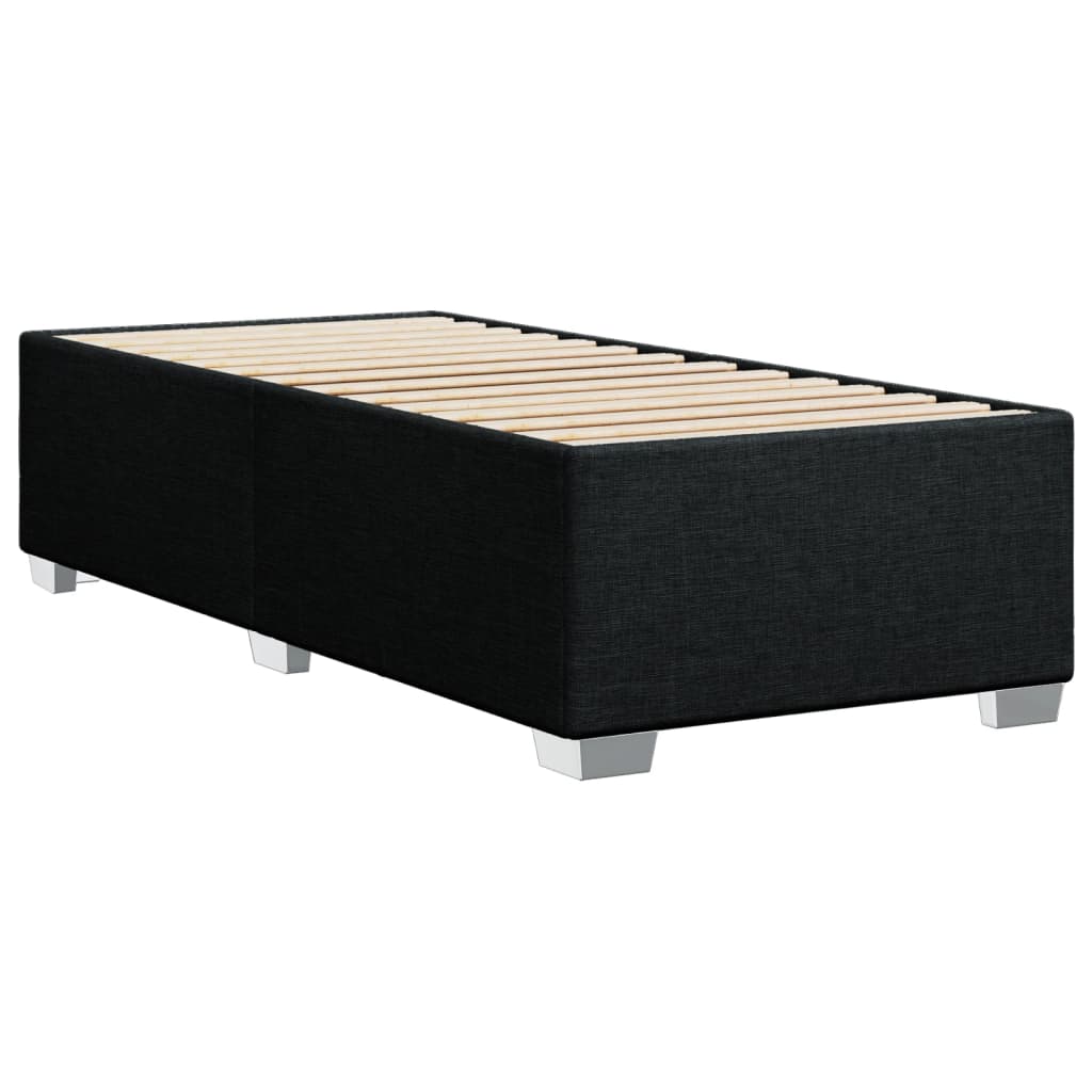 vidaXL Cadru de pat fără saltea, negru, 100x200 cm, textil