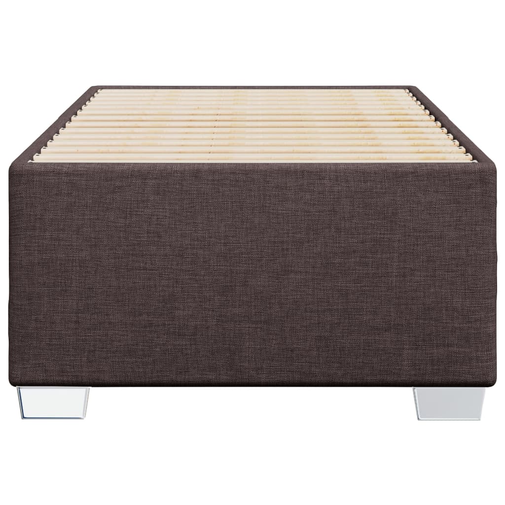 vidaXL Cadru de pat fără saltea, maro închis, 100x200 cm, textil vidaXL Cadru de pat fără saltea, maro închis, 100x200 cm, textil