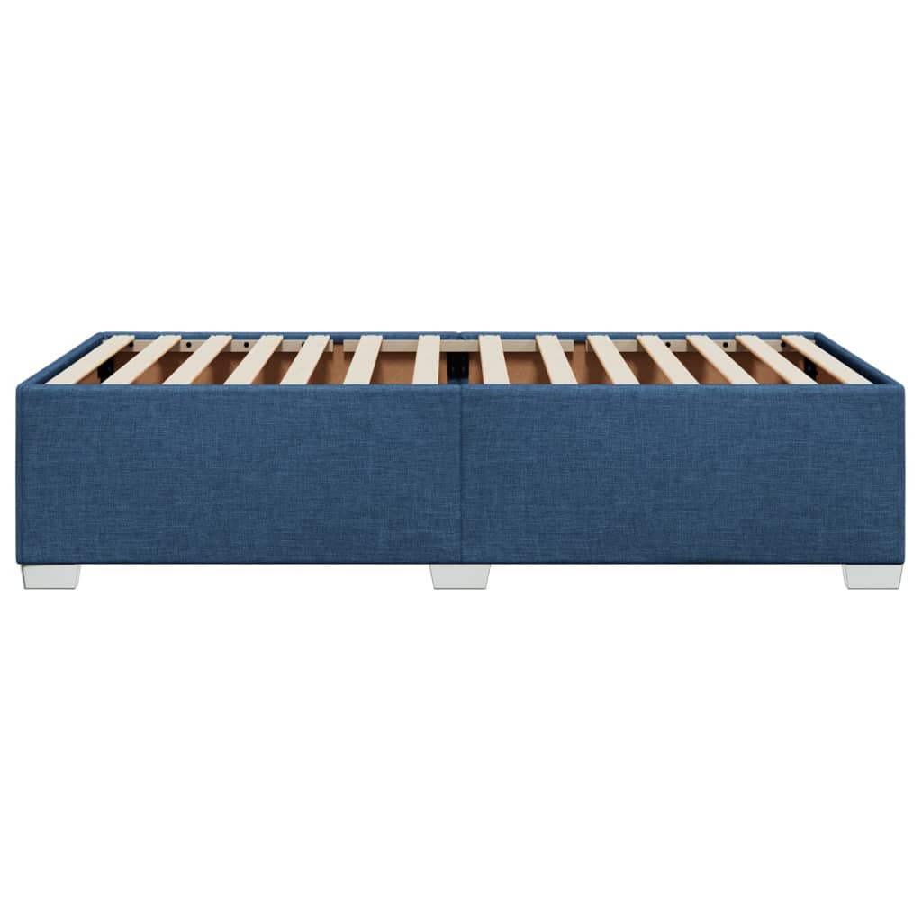 vidaXL Cadru de pat fără saltea țesătură albastră 100x200 cm