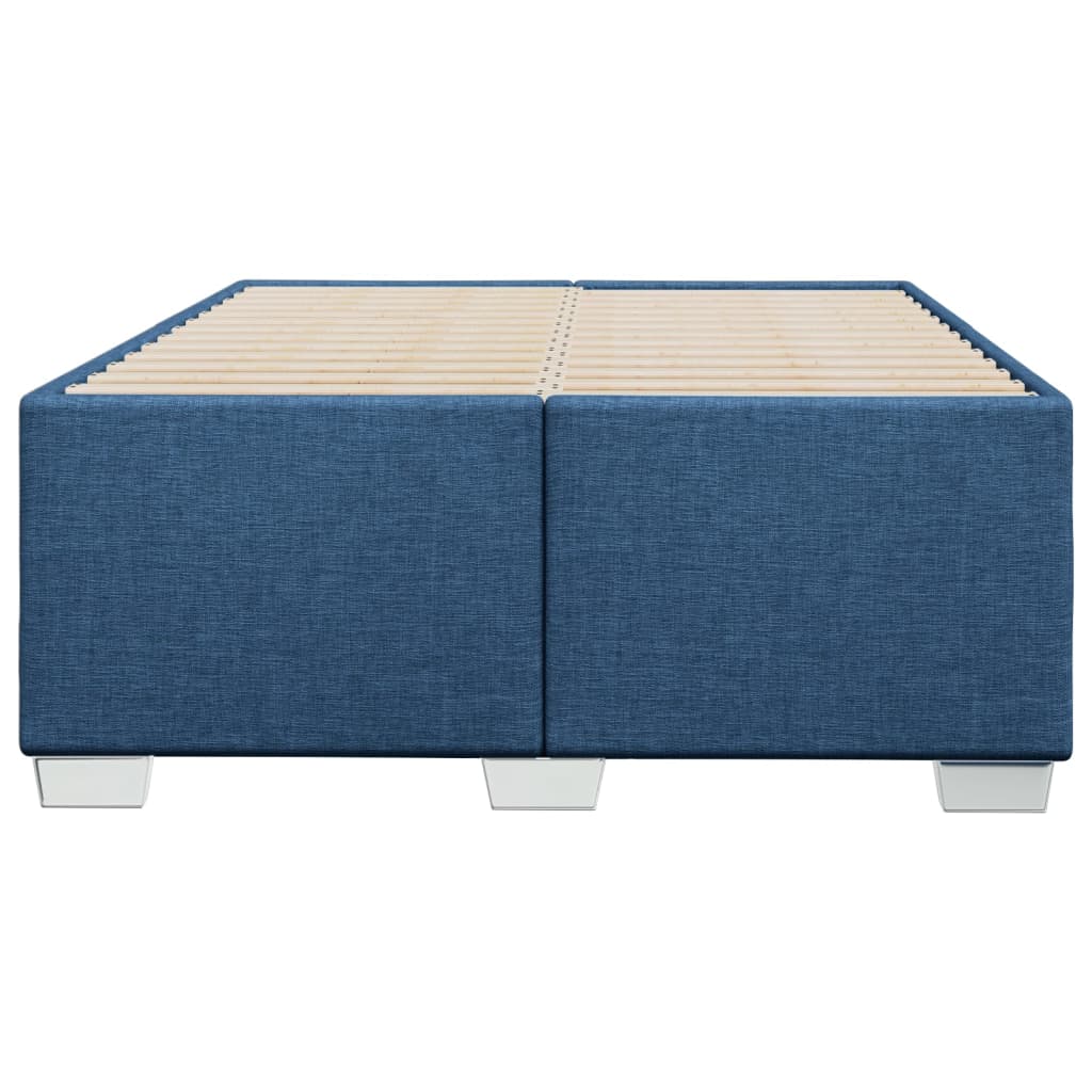 vidaXL Cadru de pat fără saltea Albastru 120x190 cm țesătură