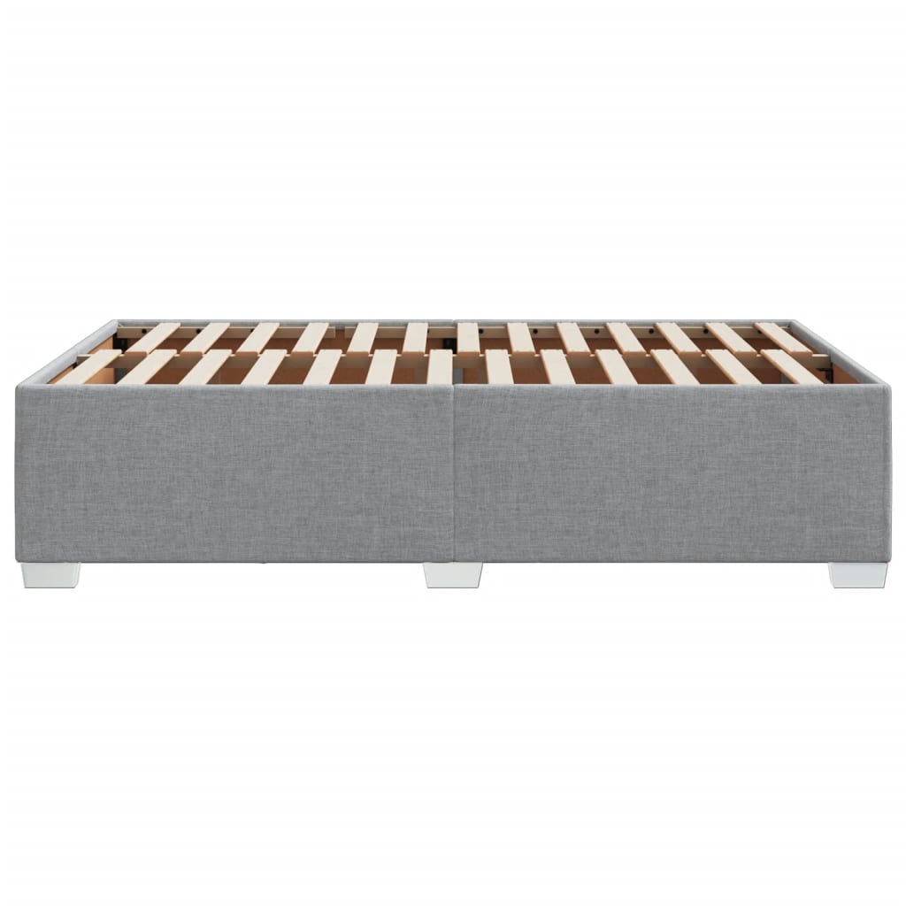 vidaXL Cadru de pat fără saltea, gri deschis, 120x200 cm, textil