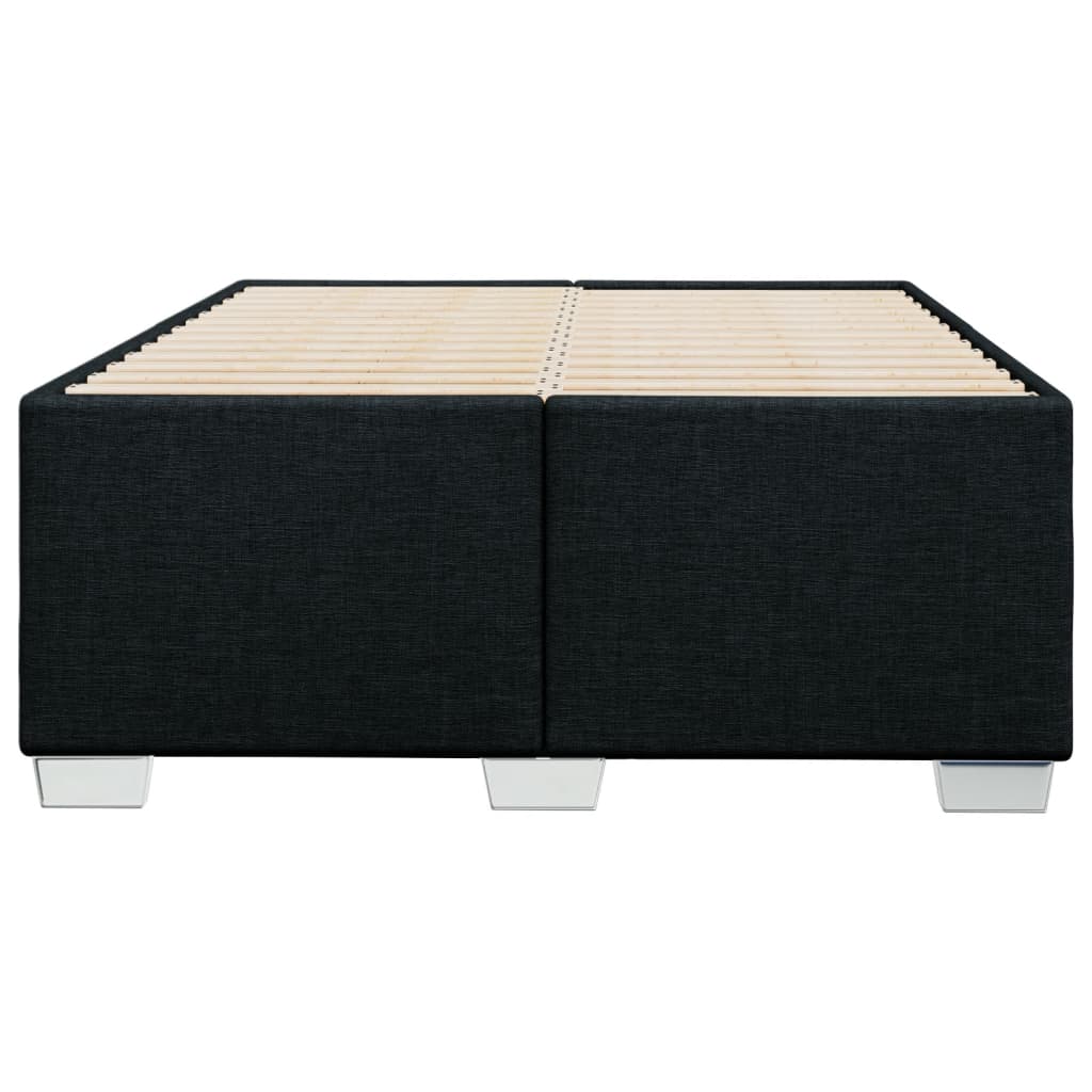 vidaXL Cadru de pat fără saltea, negru, 120x200 cm, textil