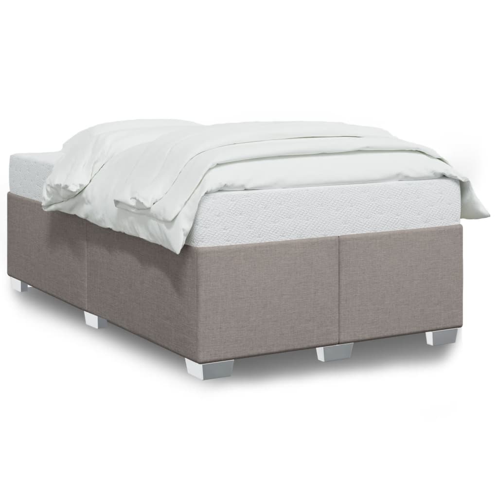 vidaXL Cadru de pat fără saltea, gri taupe, 120x200 cm, textil vidaXL Cadru de pat fără saltea, gri taupe, 120x200 cm, textil