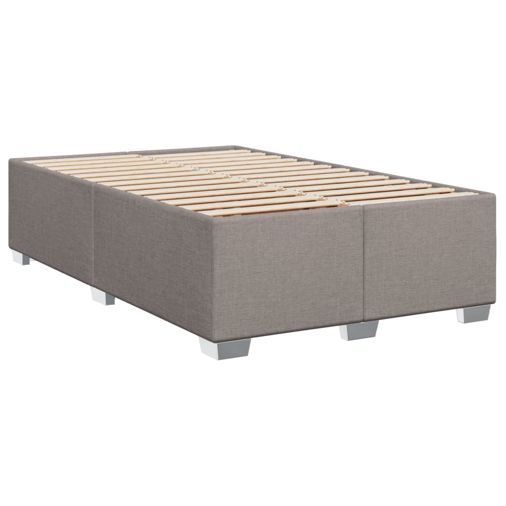 vidaXL Cadru de pat fără saltea, gri taupe, 120x200 cm, textil vidaXL Cadru de pat fără saltea, gri taupe, 120x200 cm, textil
