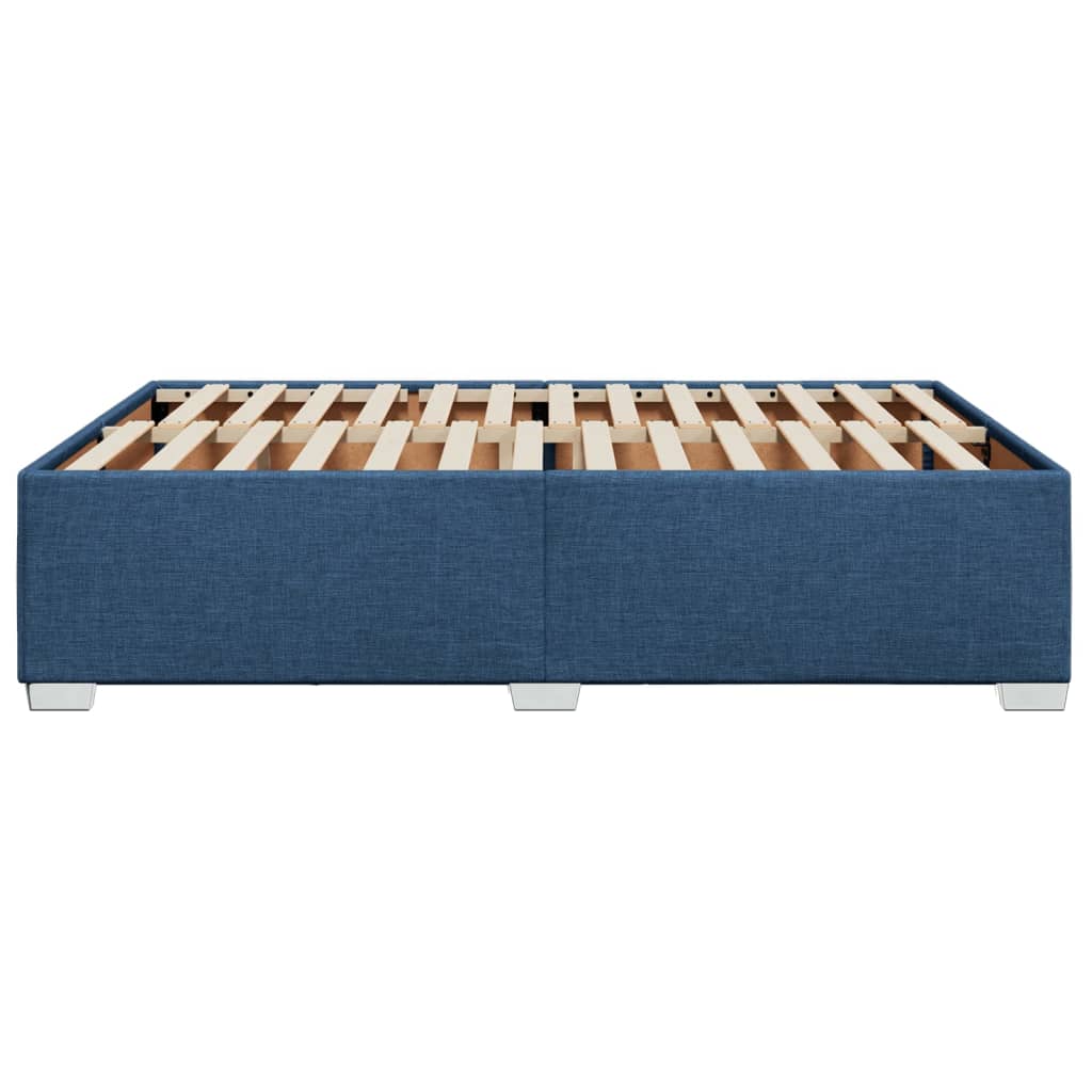 vidaXL Cadru de pat fără saltea, albastru, 140x200 cm, textil