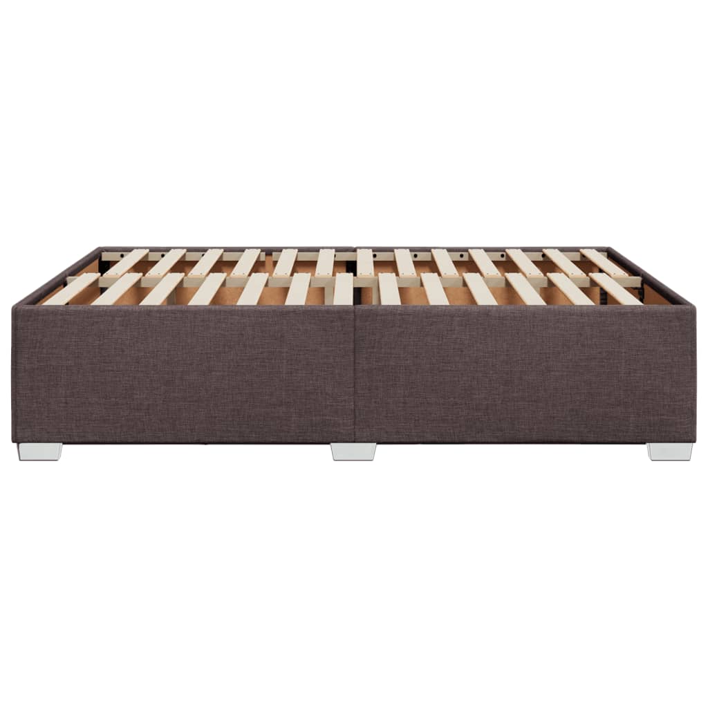vidaXL Cadru de pat fără saltea, maro închis, 160x200 cm, textil vidaXL Cadru de pat fără saltea, maro închis, 160x200 cm, textil