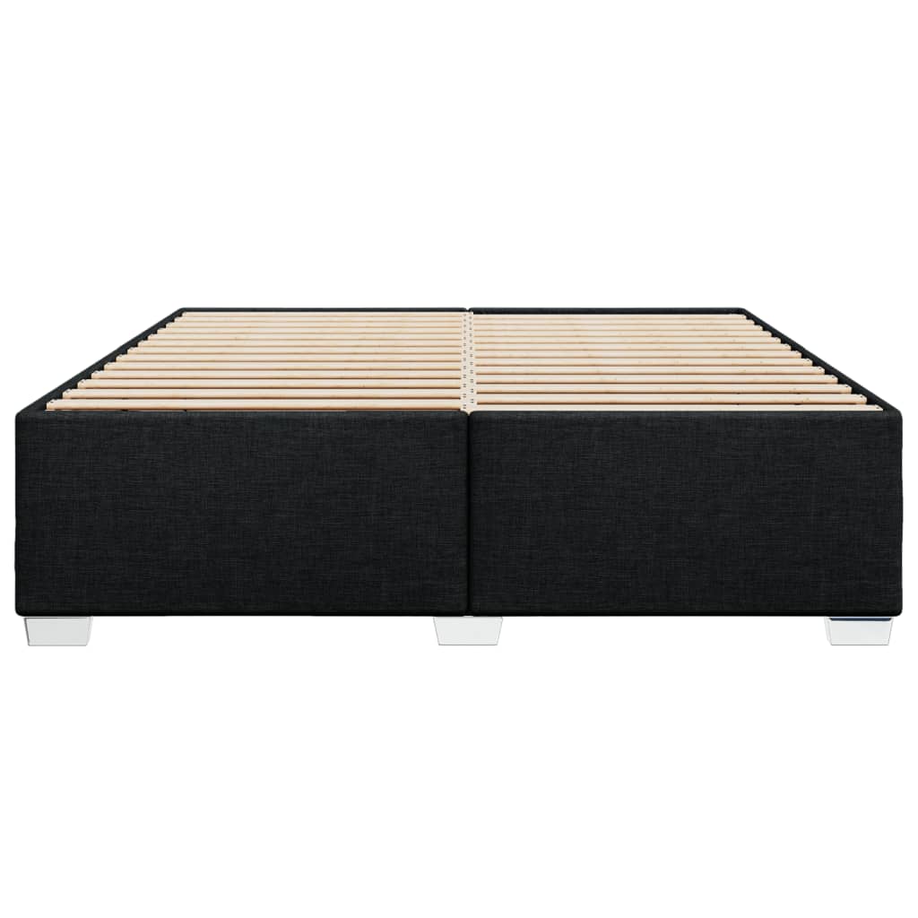 vidaXL Cadru de pat fără saltea, negru, 180x200 cm, textil vidaXL Cadru de pat fără saltea, negru, 180x200 cm, textil