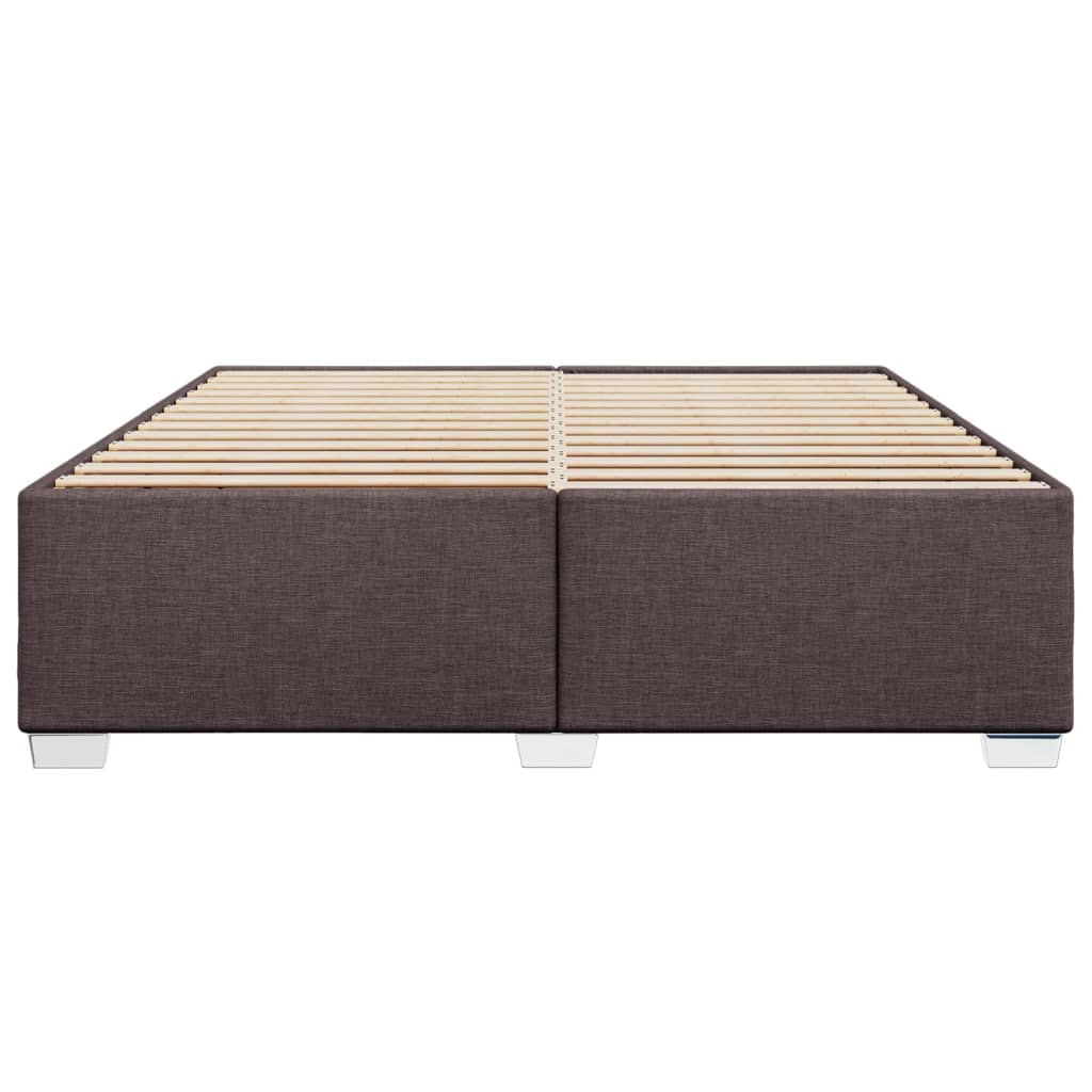 vidaXL Cadru de pat fără saltea, maro închis, 180x200 cm, textil vidaXL Cadru de pat fără saltea, maro închis, 180x200 cm, textil