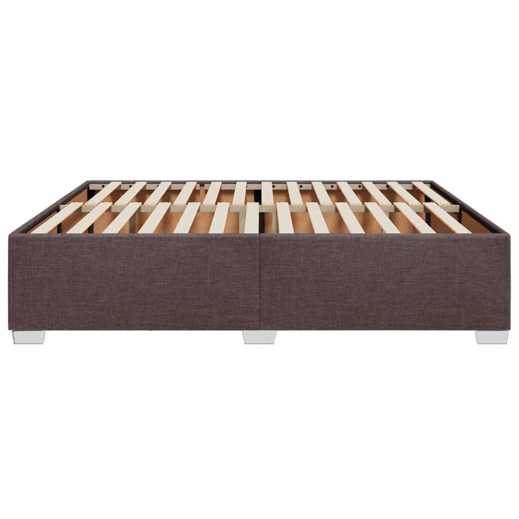vidaXL Cadru de pat fără saltea, maro închis, 180x200 cm, textil vidaXL Cadru de pat fără saltea, maro închis, 180x200 cm, textil