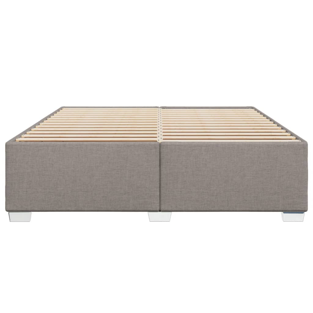 vidaXL Cadru de pat fără saltea, gri taupe, 180x200 cm, textil vidaXL Cadru de pat fără saltea, gri taupe, 180x200 cm, textil