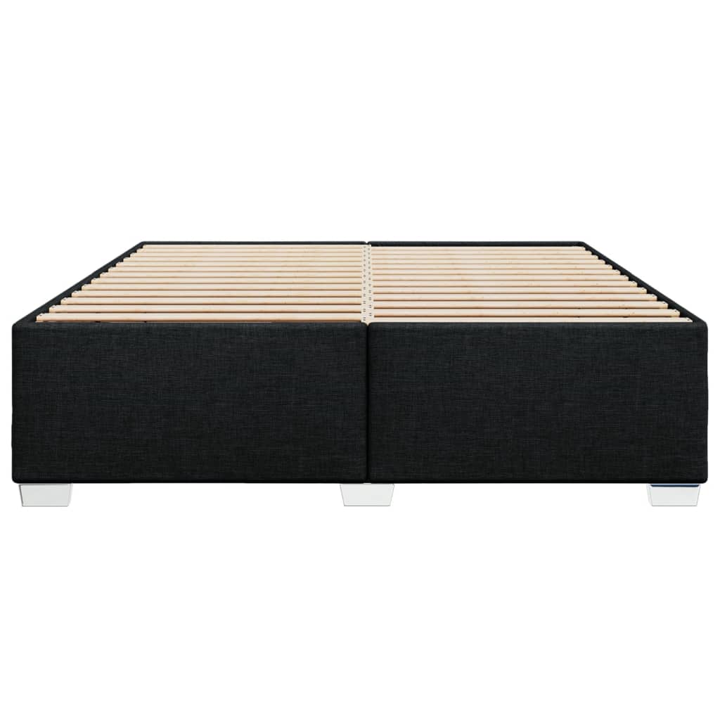 vidaXL Cadru de pat fără saltea, negru, 200x200 cm, textil vidaXL Cadru de pat fără saltea, negru, 200x200 cm, textil