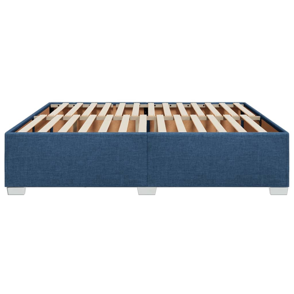 vidaXL Cadru de pat fără saltea, albastru, 200x200 cm, textil