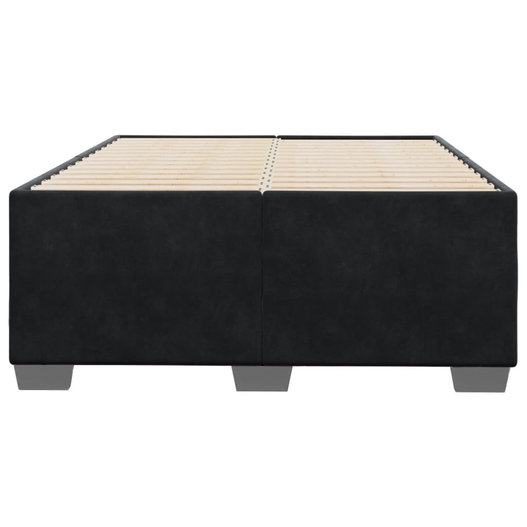 vidaXL Cadru de pat fără saltea Negru 120x190 cm catifea
