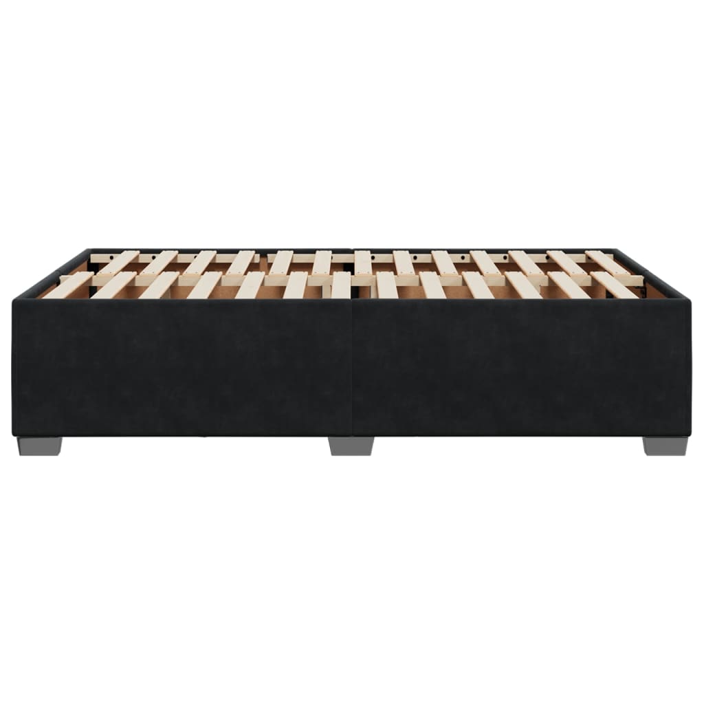 vidaXL Cadru de pat fără saltea Negru 120x190 cm catifea