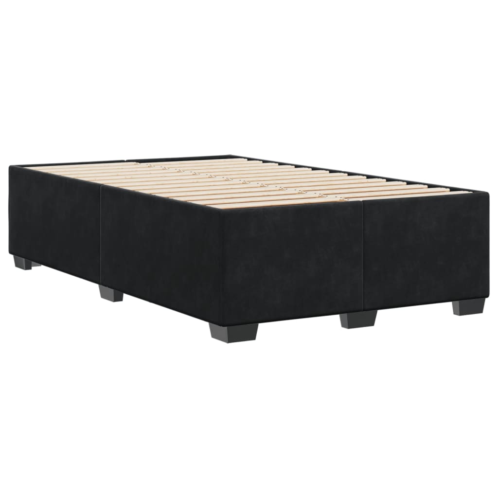 vidaXL Cadru de pat fără saltea Negru 120x190 cm catifea